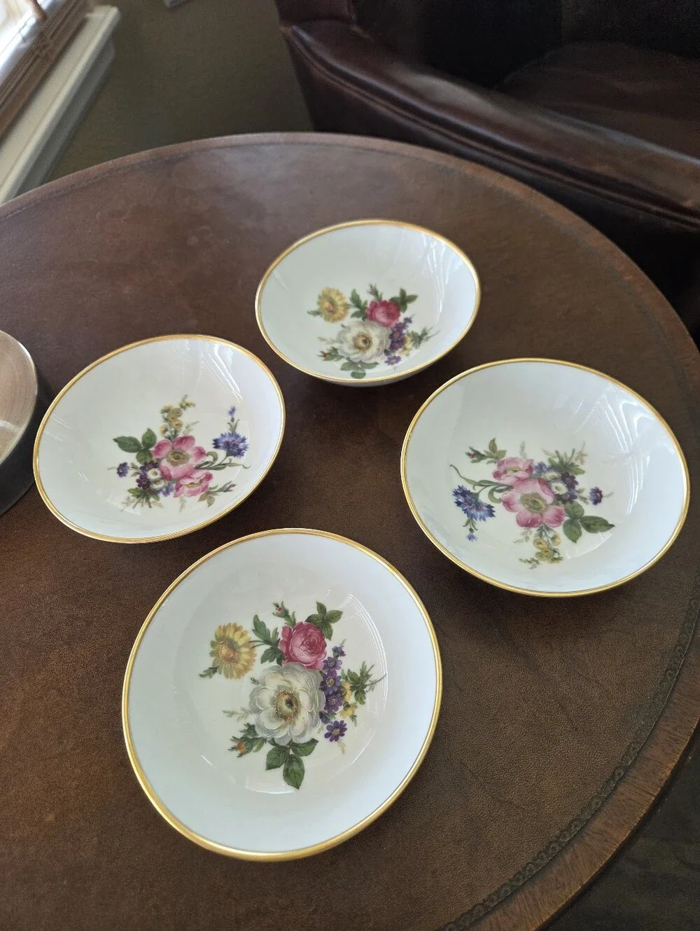 Kaiser Porzellan Bavaria Germany Floral Berry Bowls